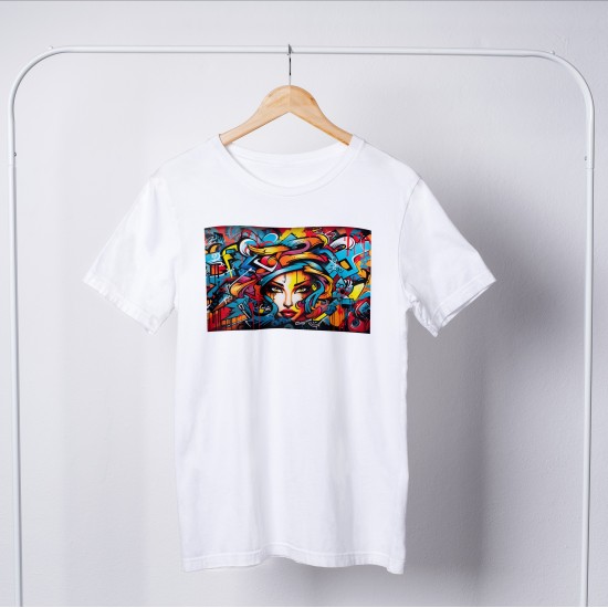 Street Art Round Neck T-shirt 1199