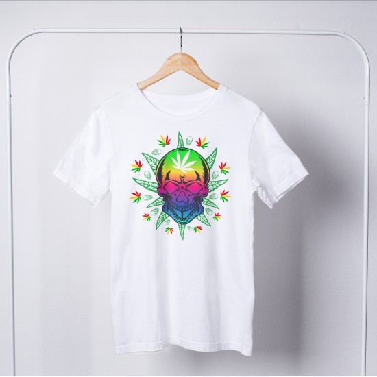 Weed Round Neck T-shirt 1173