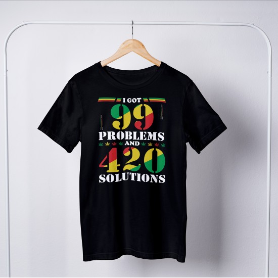 Weed Round Neck T-shirt 1176