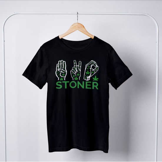 Weed Round Neck T-shirt 1177