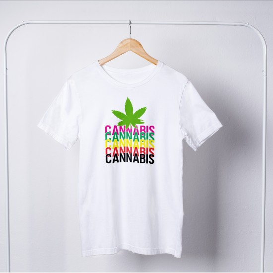 Weed Round Neck T-shirt 1163