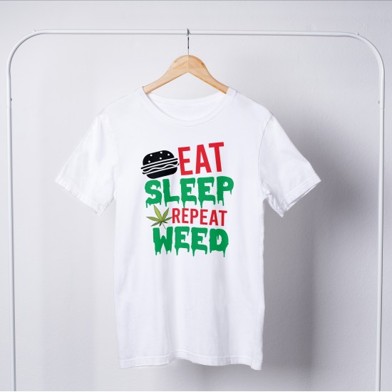 Weed Round Neck T-shirt 1165